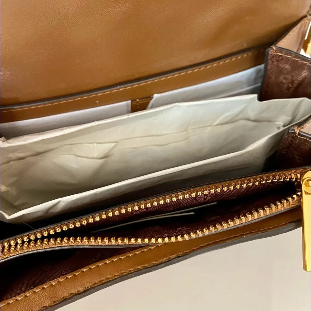 🚫SOLD🚫🏅NEW🏅🌈Tory Burch Britten Woven chain wallet bag/crossbody bag - Picture 10 of 10